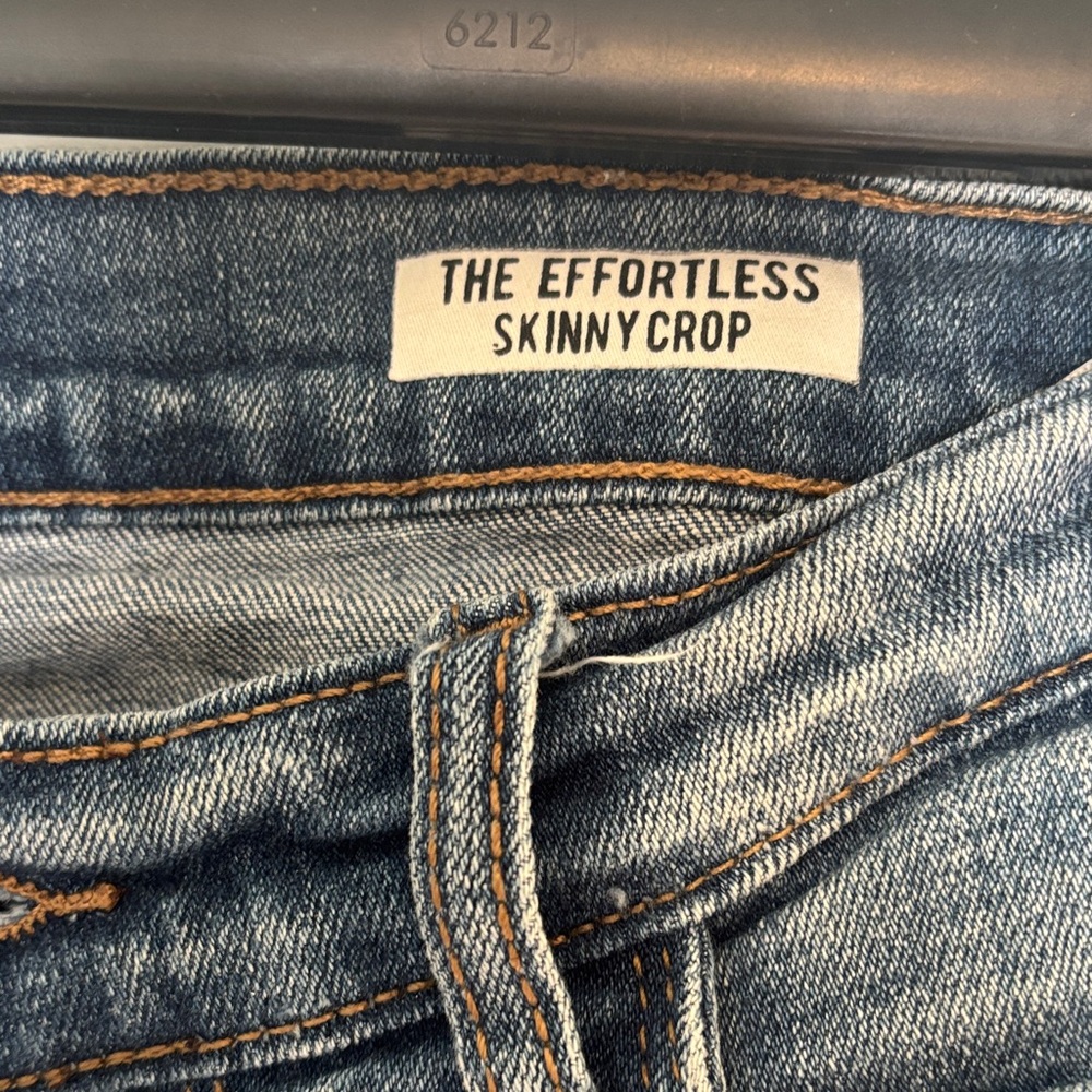 Kensie Distressed Ankle skinny crop blue Jeans size 4/27 - Picture 4 of 10